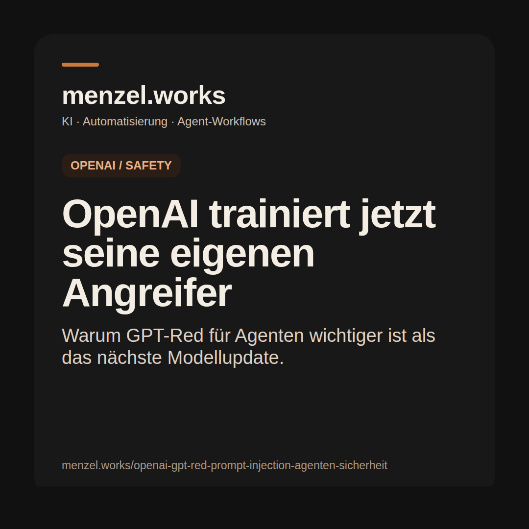 Instagram- und Titelgrafik zu OpenAI GPT-Red auf ki-erz.de